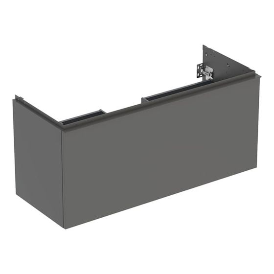 Geberit Acanto Unterschrank für Waschtisch, 1 Schublade/Innenschublade WT 120cm, Lava lackiert matt/pulverbeschichtet matt