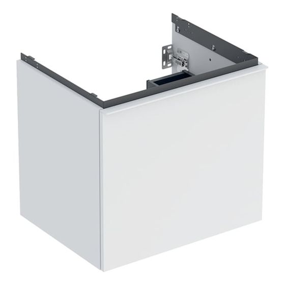 Geberit Acanto Unterschrank für Waschtisch, 1 Schublade/Innenschublade WT 60cm, Weiß lackiert matt/pulverbeschichtet matt