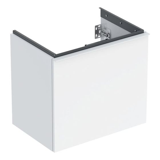Geberit Acanto Unterschrank für WT 1 Schublade/Innenschublade verkürzte Ausl. WT 60cm Weiß lackiert hochglänzend/pulv. matt