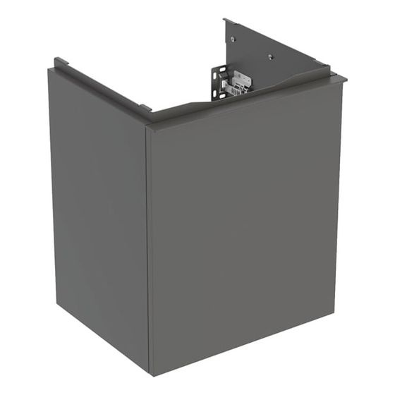 Geberit Acanto Unterschrank für Handwaschbecken, 1 Schublade WT 45cm, Lava lackiert matt/pulverbeschichtet matt
