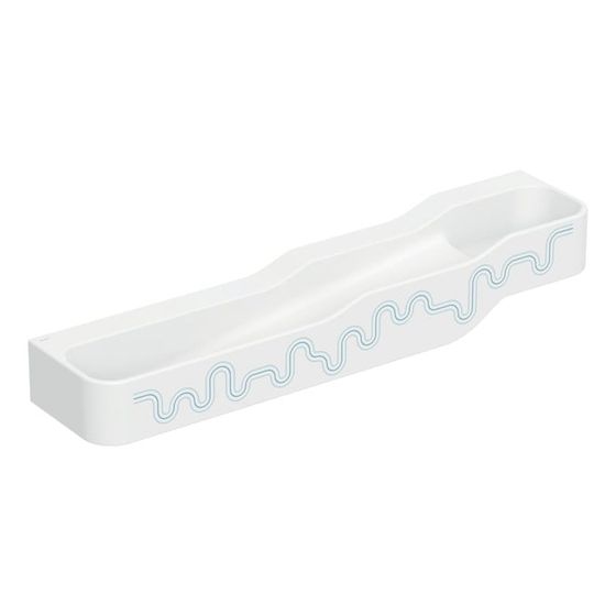 Geberit Bambini Spiel-/Waschlandschaft, 4 Waschplätze, tieferes Becken links B 180cm, ohne Hahnloch, Ozeanblau
