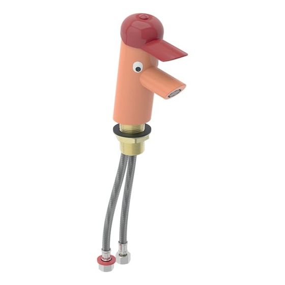 Geberit Bambini Waschtischarmatur Einhebelmischer, mit Mischer, Karminrot/Orange