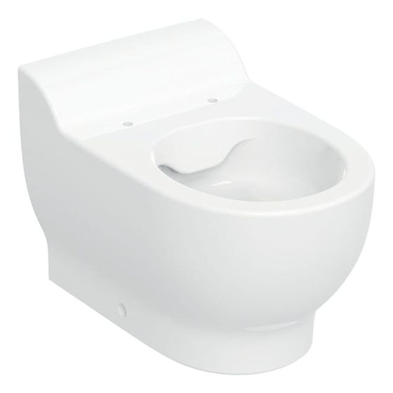 Geberit Bambini Stand-WC für Kinder, Tiefspüler Rimfree, Höhe 30cm, Weiß, KeraTect