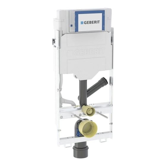 Geberit GIS Element für Wand-WC 114cm, mit Sigma Unterputzspülkasten 12cm, für Geruchsabsaugung/Abluft