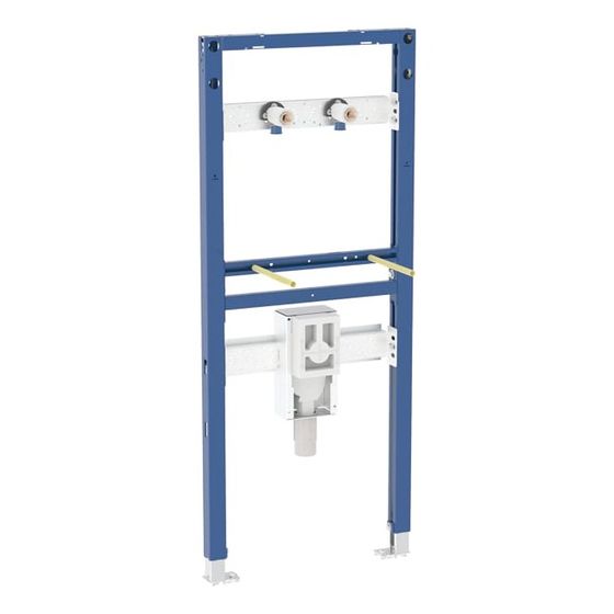Geberit Duofix Element für Waschtisch 130cm für Metall-/Holzständerw., Wandarmatur Aufputz, mit Unterputz-Geruchsverschluss