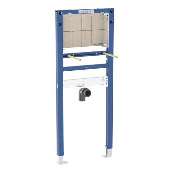 Geberit Duofix Element für Waschtisch, 112-130cm, schmale Ausführung, Wandarmatur Unterputz