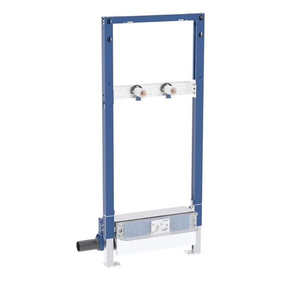 Geberit Duofix Element für Dusche, 130cm Metall-/Holzständerw., Wandablauf, Wandarmatur AP, Estrichhöhe am Einlauf 90-250mm