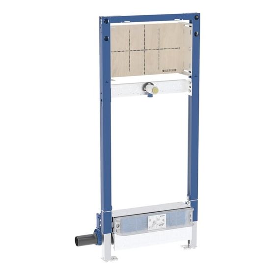 Geberit Duofix Element für Dusche, 130cm Metall-/Holzständerw., Wandablauf, Wandarmatur UP, Estrichhöhe am Einlauf 90-250mm