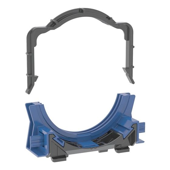 Geberit Rohrschelle für Anschlussbogen für WC, 49/77mm, 90mm, Kunststoff, 242012002