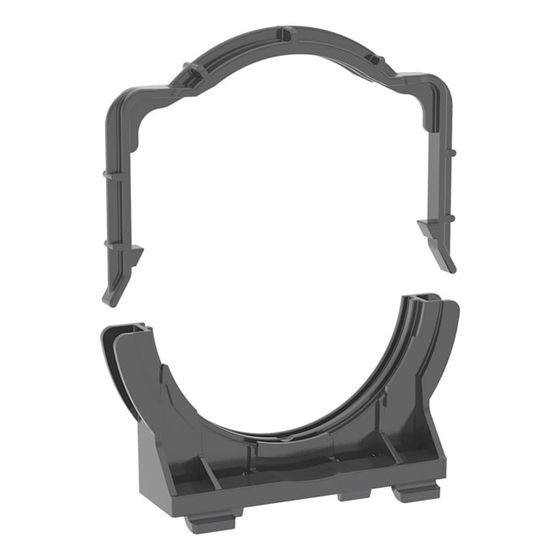 Geberit Rohrschelle für Anschlussbogen für WC, 90mm, 49/77mm, 240401002