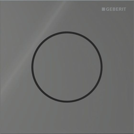 Geberit Betätigungsplatte für Urinalsteuerung Typ 40, rund, pneumatisch, 12,5x12,5x0,4cm, Lava, 246118JK1