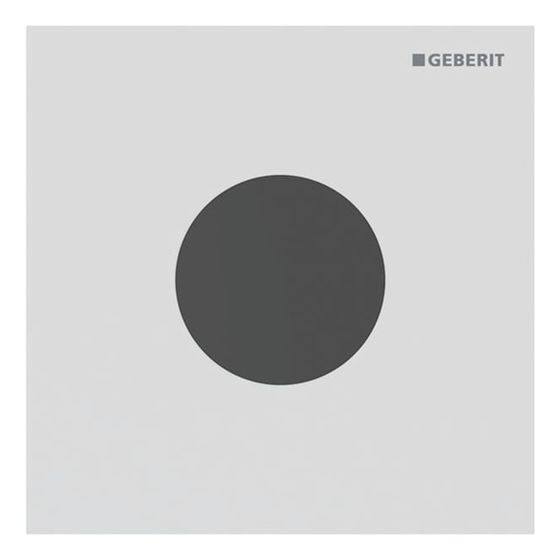 Geberit Betätigungsplatte für Urinalsteuerungen Typ 40, rund, Easy to Clean, 12,5x12,5x0,2cm, Weiß Matt, 246120JT1