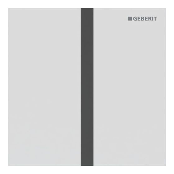 Geberit Betätigungsplatte für Urinalsteuerungen Typ 40, eckig, Weiß Matt, 12,5x12,5x0,2cm, 246121JT1