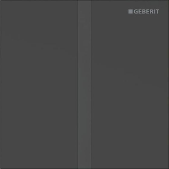 Geberit Betätigungsplatte für Urinalsteuerungen Typ 40, eckig, 12,5x12,5x0,2cm, Schwarz Matt, 246121141