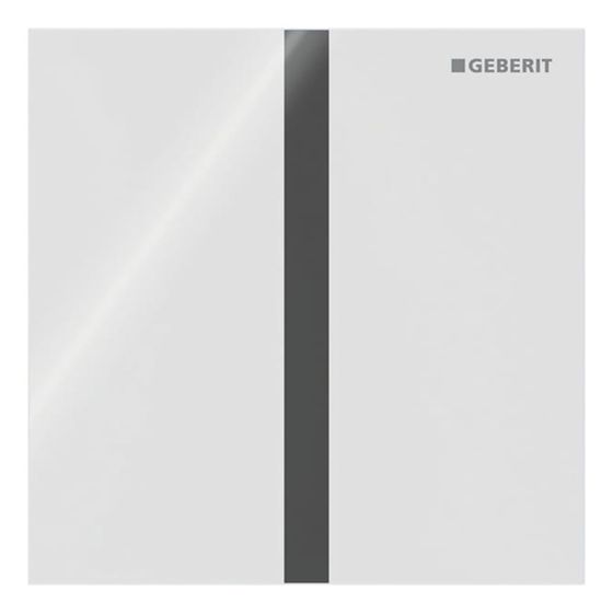Geberit Betätigungsplatte für Urinalsteuerungen Typ 40, eckig, 12,5x12,5x0,4cm, Weiß, 246121SI1