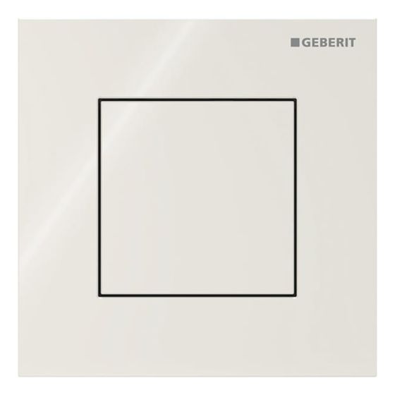 Geberit Betätigungsplatte Typ 40 für Urinalsteuerung, eckig, pneumatisch, 12,5x12,5x0,4cm, Sandgrau, 246119JL1