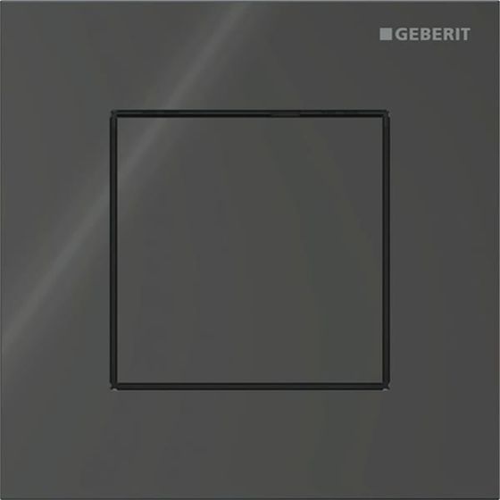 Geberit Betätigungsplatte für Typ 40 Urinalsteuerung, eckig, 12,5x12,5x0,4cm, Schwarz, 246119SJ1