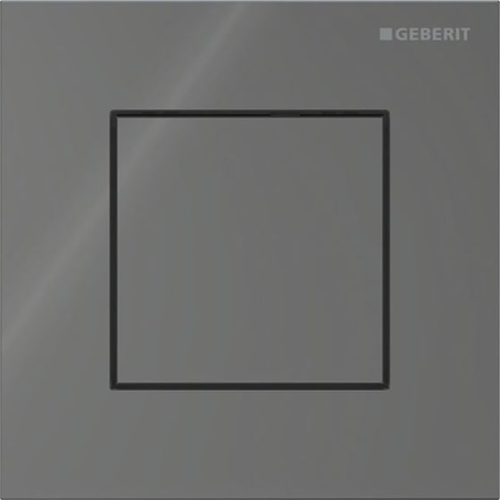 Geberit Betätigungsplatte Typ 40 für Urinalsteuerung, eckig, pneumatisch, 12,5x12,5x0,4cm, Lava, 246119JK1