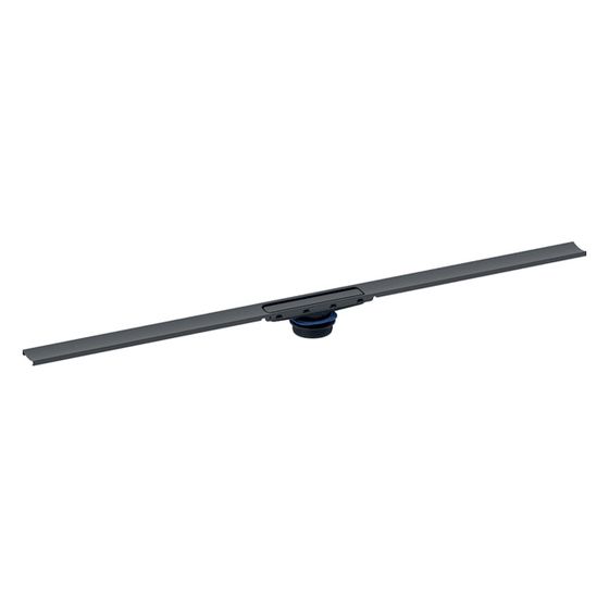 Geberit Duschrinne CleanLine30, 30-160cm, Edelstahl, Schwarz, 154504TE1