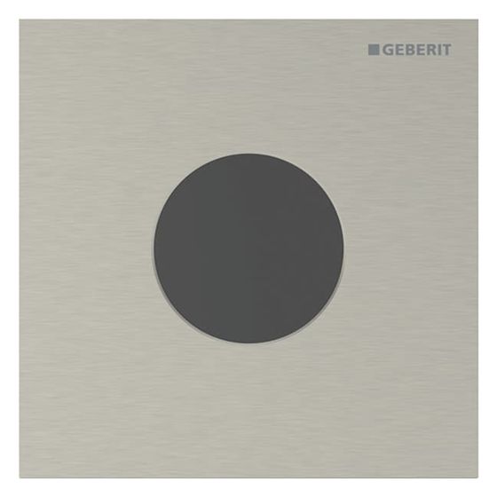 Geberit Abdeckplatte für Urinalsteuerungen Typ 40, rund, 125x125x2mm, PVD Nickel gebürstet, 246120ID1