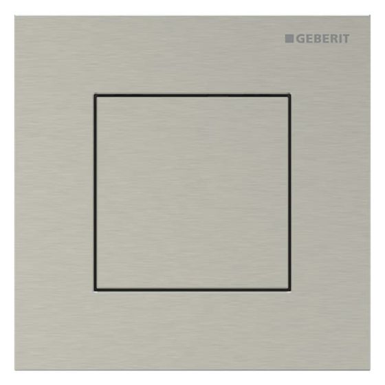 Geberit Typ 40 Betätigungsplatte für Urinalsteuerung, eckig, PVD nickel gebürstet, 12,5x12,5x0,2cm, 246119ID1