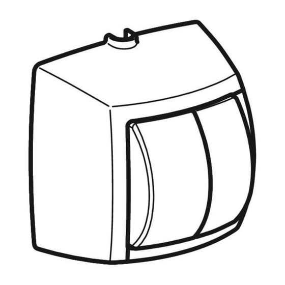 Geberit Handdrücker f. 2-Mengen-Spülung f. WC-Steuerung m. pneum. Spülauslösung weiß-alpin B 10,9cm Tiefe 8,2cm aus Kunststoff