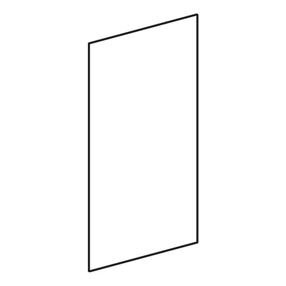 Geberit Tür für Hochschrank, Höhe 82cm, Breite 45cm, Lava