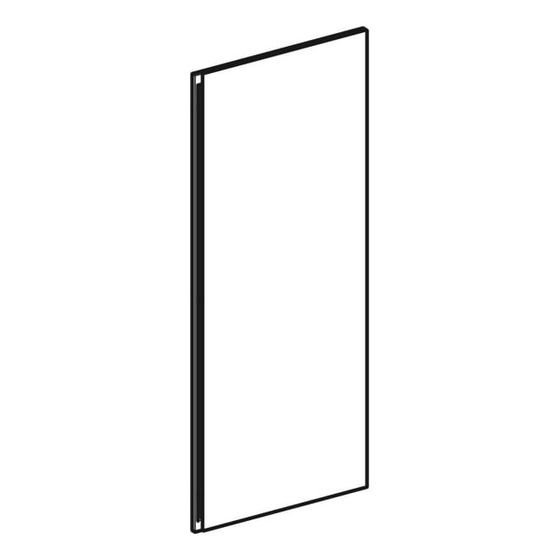 Geberit untere Tür für Hochschrank, Breite 38cm, Schwarz
