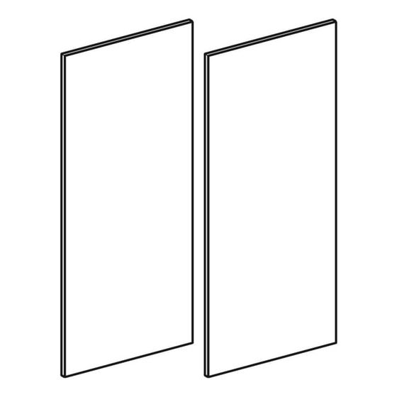 Geberit Set Türen für Spiegelschrank, Breite 75cm, 2 Stück