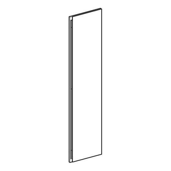 Geberit Schubladenfront für Raumteiler, unten, Breite 22cm, Lava