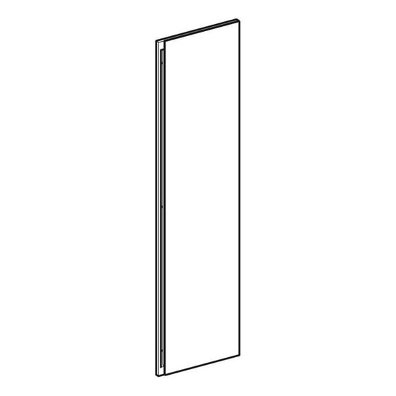 Geberit Schubladenfront für Raumteiler, oben, Breite 22cm, Schwarz