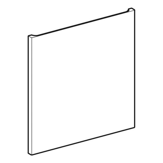 Geberit Renova Plan Schubladenfront für Unterschrank für Waschtisch, Weiß, Breite Waschtisch 65cm