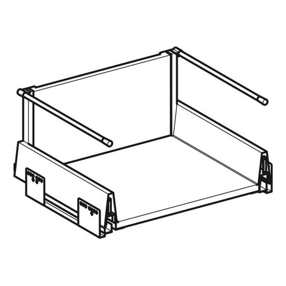 Geberit Renova Plan Schublade für Unterschrank für Waschtisch, Breite Waschtisch 55cm