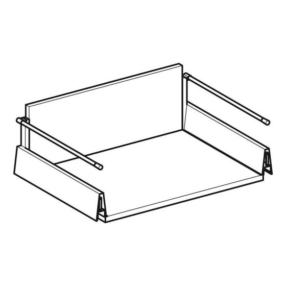 Geberit Schublade für Renova Plan Unterschrank für Doppelwaschtisch, Breite Waschtisch 130cm