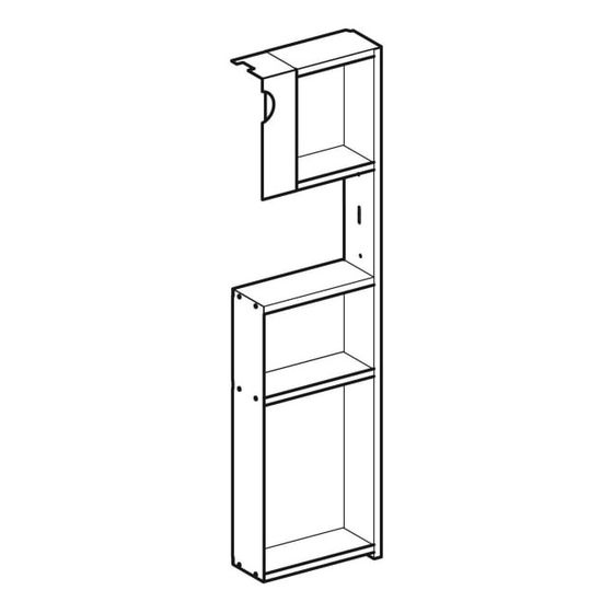 Geberit Auszug rechts, für Geberit Monolith Sanitärmodul für Waschtisch Aluminium gebürstet
