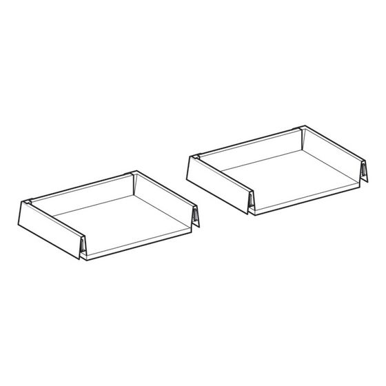 Geberit Schublade mit Ausschnitt für Unterschrank Waschtisch Smyle, Breite 120cm