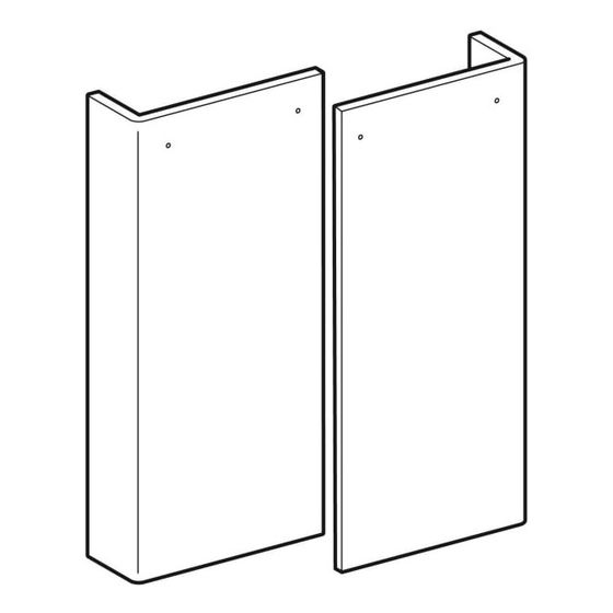 Geberit Tür für Renova Comfort Unterschrank für Waschtisch, Weiß, Breite Waschtisch 60cm