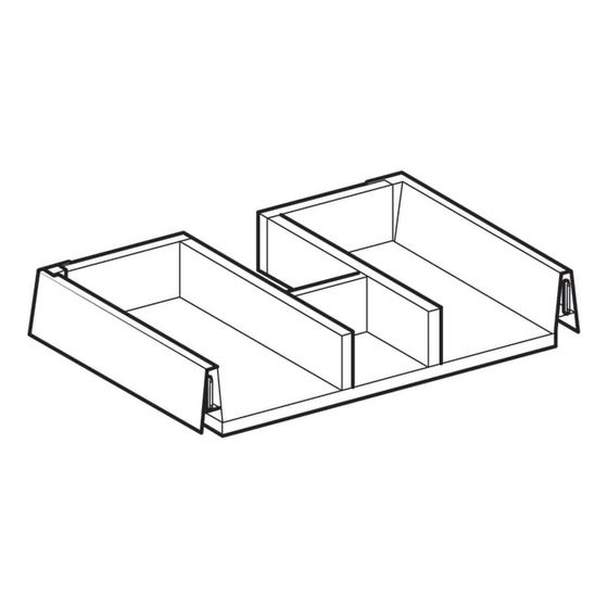 Geberit Schublade mit Ausschnitt für Unterschrank Waschtisch Smyle, Breite 90cm