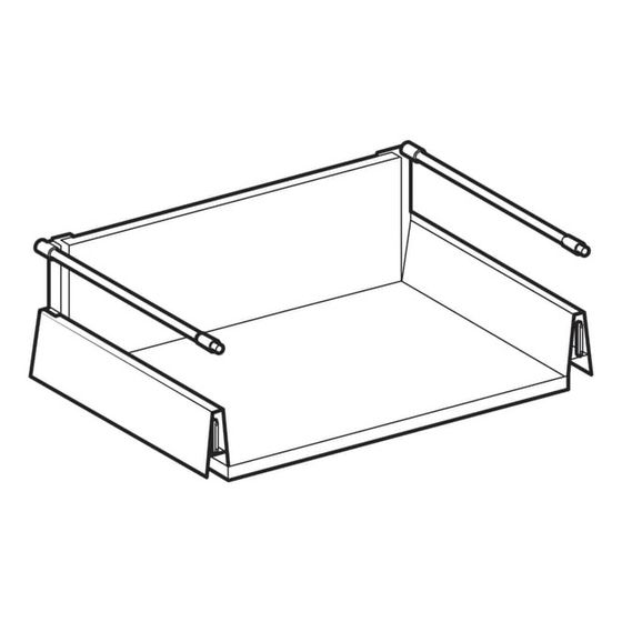 Geberit untere Schublade für Unterschrank für Waschtisch, Breite Waschtisch 120cm