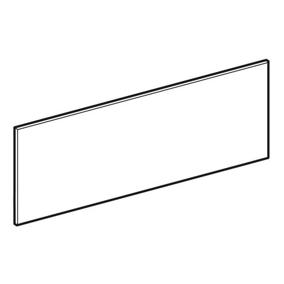 Geberit Schubladenfront für Waschtischunterschrank Xeno2, Breite 88cm, 1 Schublade, Grau
