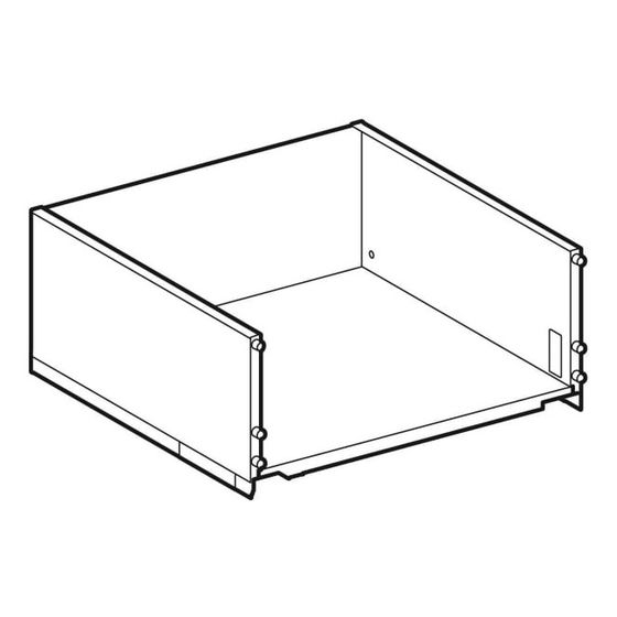 Geberit untere Schublade für Seitenschrank