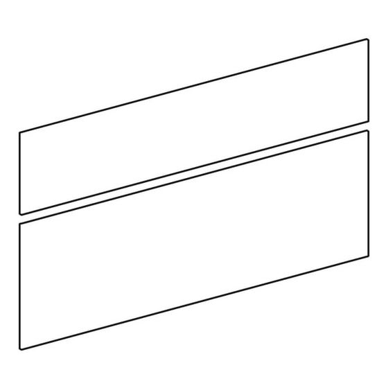 Geberit Schubladenfront für Xeno2 Unterschrank für Waschtisch, Grau, Breite Waschtisch 60cm