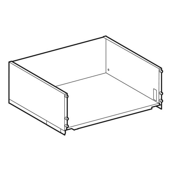 Geberit untere Schublade für Xeno2 Unterschrank für Waschtisch, Breite Waschtisch 140cm