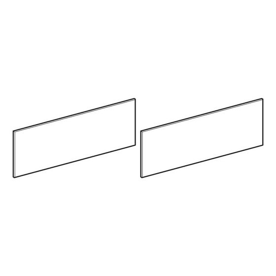 Geberit Schubladenfront für Xeno2 Unterschrank für Waschtisch, Grau, Breite Waschtisch 120cm