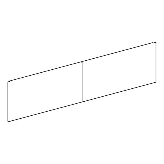 Geberit Set Schubladenfronten für Unterschrank für Waschtisch, Weiß, Breite Waschtisch 140cm