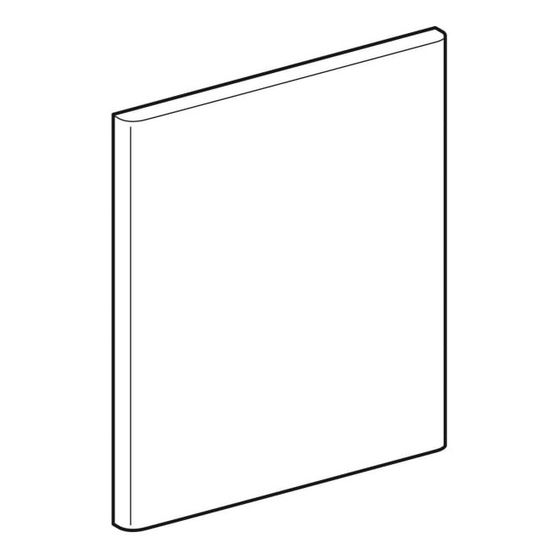 Geberit Tür für Unterschrank für Handwaschbecken, Breite Waschtisch 50cm, Weiß