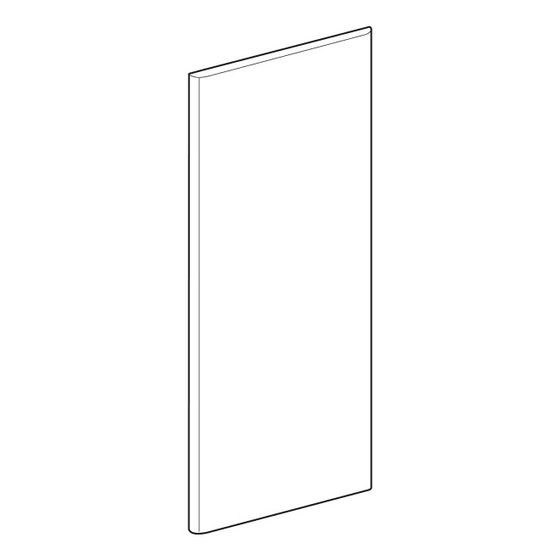 Geberit Tür für Seitenschrank Breite 39cm, Weiß