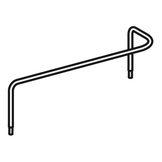 Geberit Reling für rechte Tür, für Renova Comfort Unterschrank für Waschtisch, Breite Waschtisch 60cm