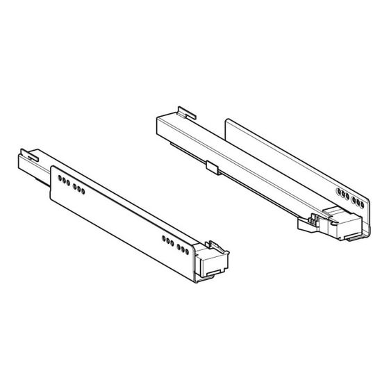 Geberit Set Schubladenschienen für Waschtischunterschrank Xeno2, Breite 139,5/159cm, 5cm