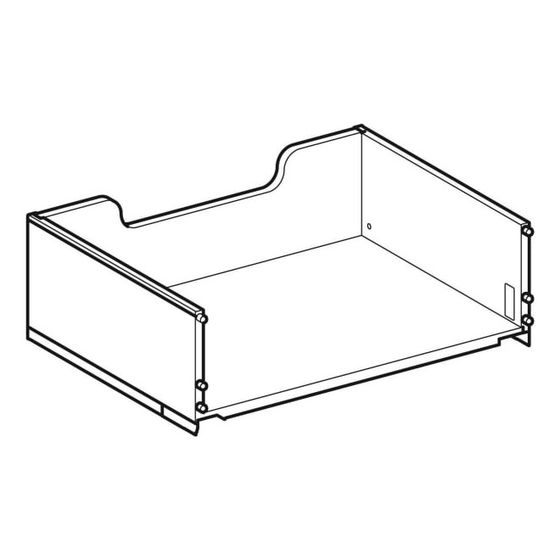 Geberit Schublade ohne Ausschnitt für Waschtischunterschrank Xeno2, Breite 88cm
